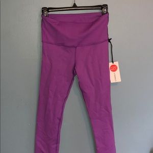 Purple workout leggings